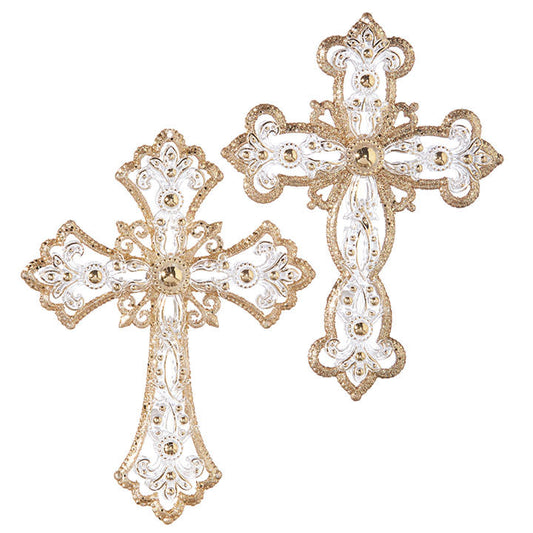 Jeweled Cross Ornament | 5in