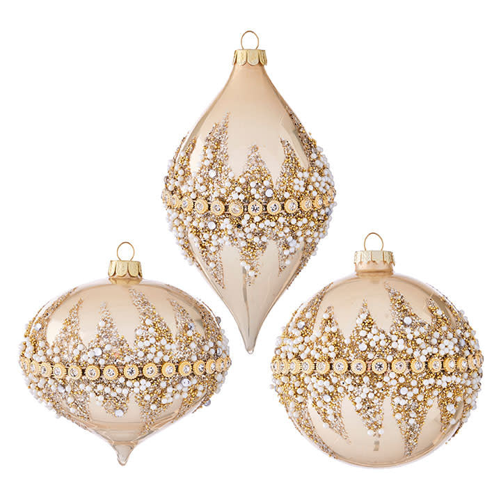 Beaded Christmas Ornament | 4in
