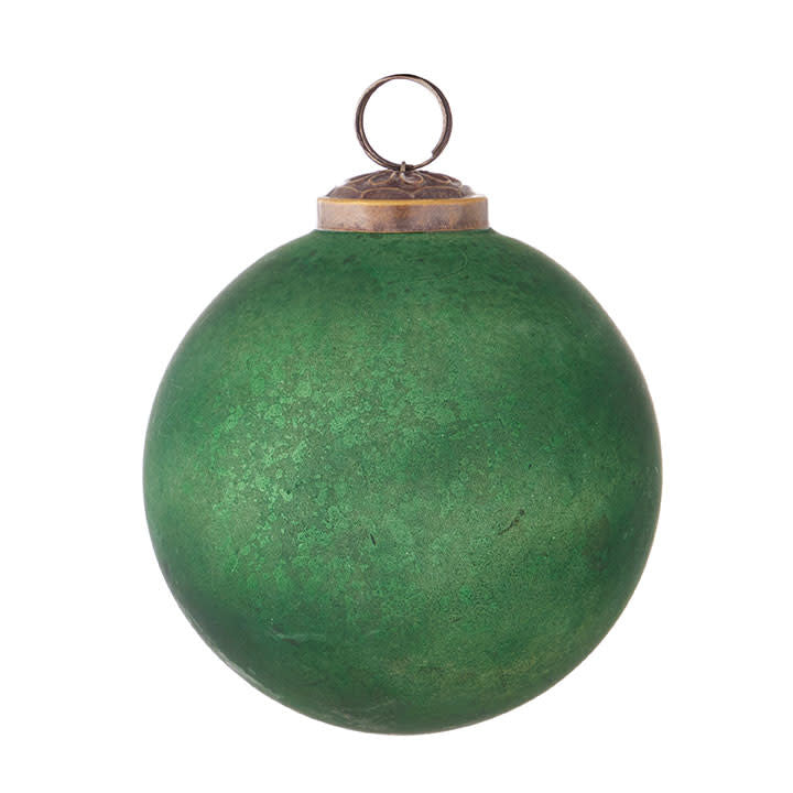 Antique Mercury Ball Ornament 4"