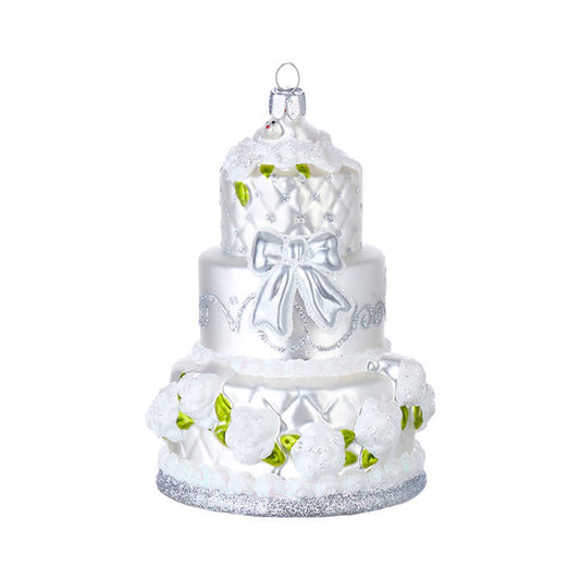 Wedding Cake Ornament 5"