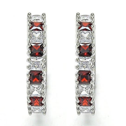Silver Medium Hoop Earrings