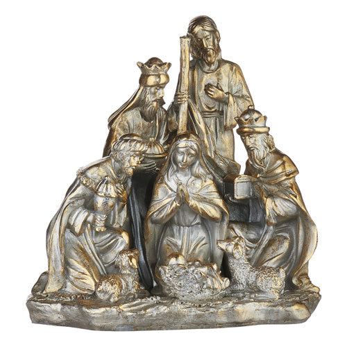 Gilded Nativity | 13.75in