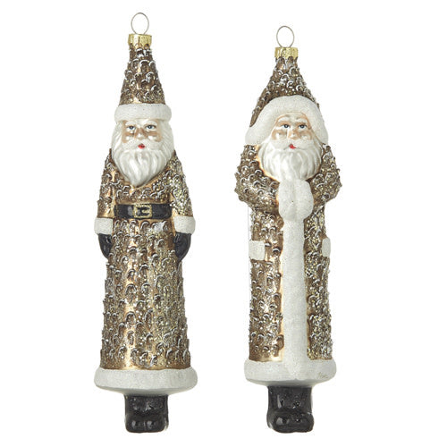 Pinecone Santa Ornament 8.5" Assorted