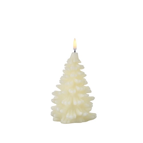 Ivory Christmas Tree Candle | 4 x 7in