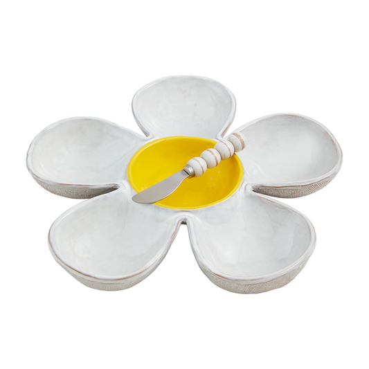 Daisy Flower Chip + Dip Set
