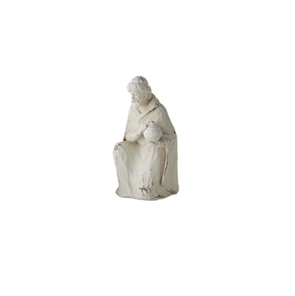 Whitewash Nativity Set | 10in