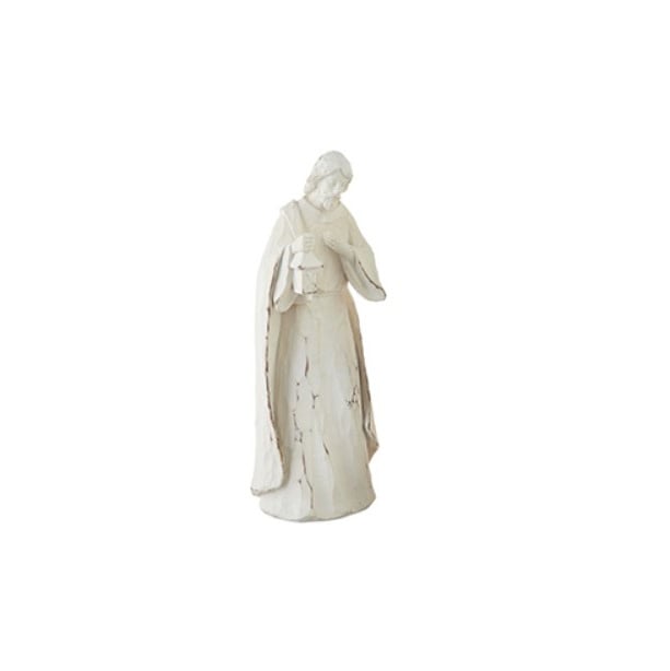Whitewash Nativity Set | 10in