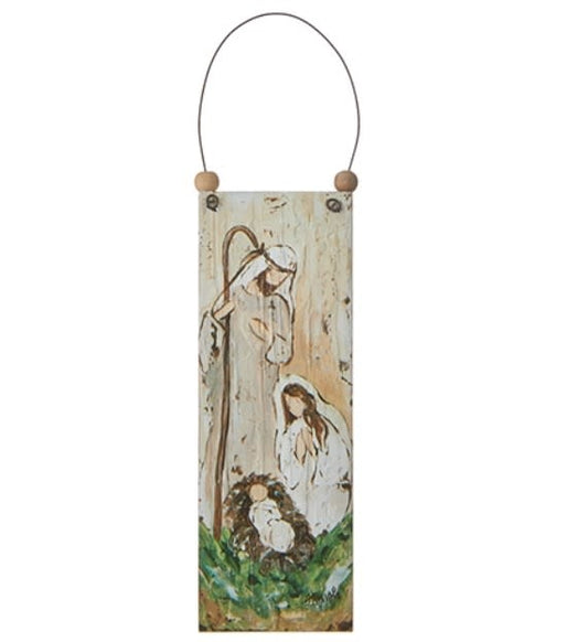Holy Family Wooden Ornament | 7in