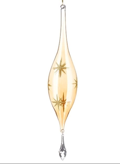 Gold Drop Glass Ornament | 16in