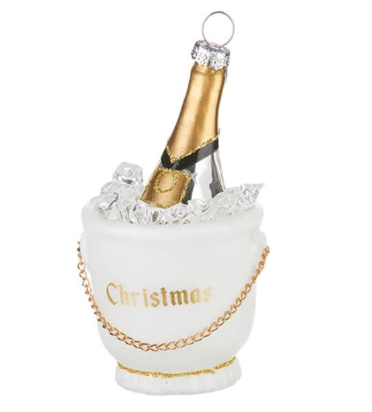 Champagne Bucket Ornament | 4in
