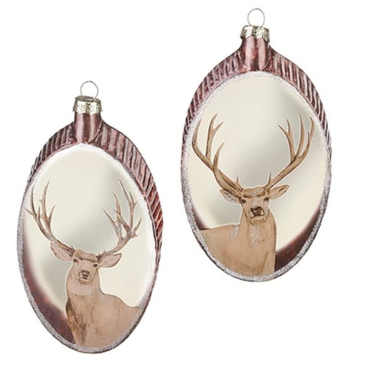 Deer on Translucent Disc Ornament | 6in