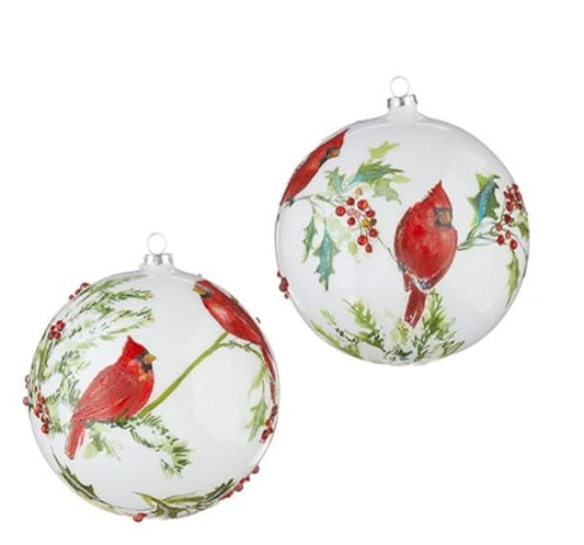 Cardinal Ball Ornament | 6in