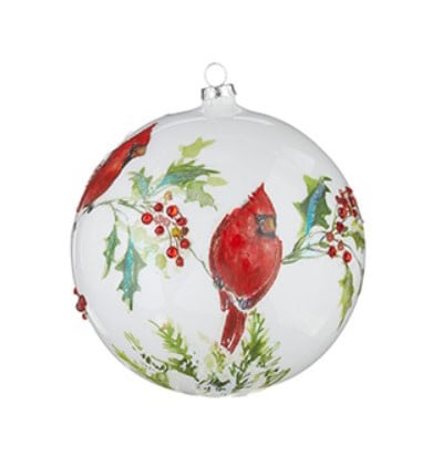 Cardinal Ball Ornament | 6in