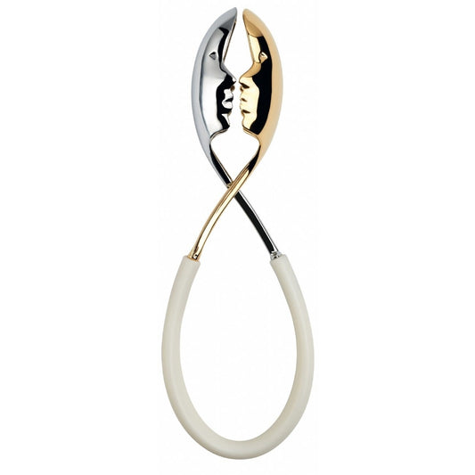 Italian Kiss Me Salad Tong | Silver + Gold
