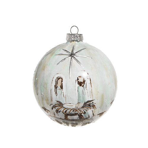Holy Family Painted Ornament | 5in