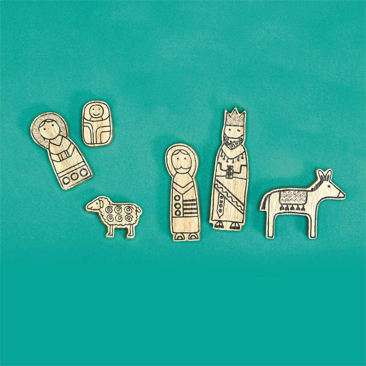 DIY 7pc Nativity Set