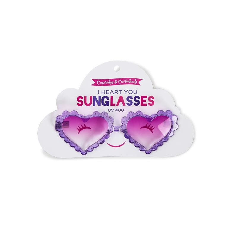 Glitter Heart Ombre Sunglasses | Assorted