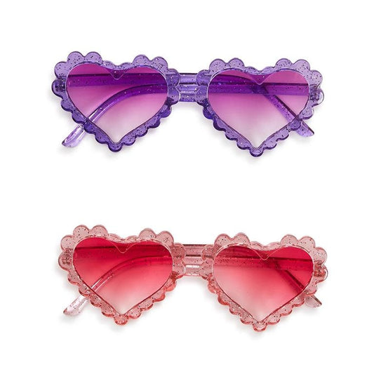 Glitter Heart Ombre Sunglasses | Assorted