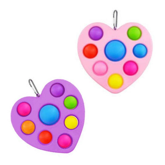 Heart Bubble Popper w/Clip