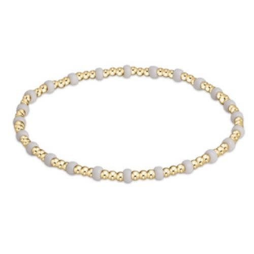 Hope Gold Sincerity Bracelet | White