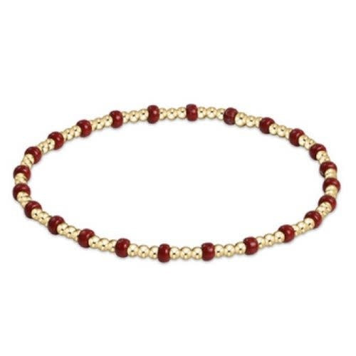 Hope Gold Sincerity Bracelet | Wine