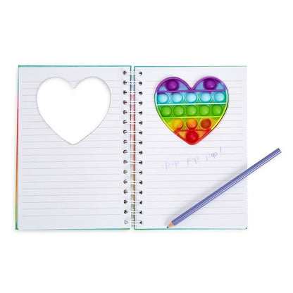 Popper Notebook Heart Rainbow