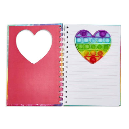 Popper Notebook Heart Rainbow