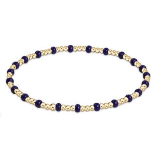Hope Gold Sincerity Bracelet | Matte Navy