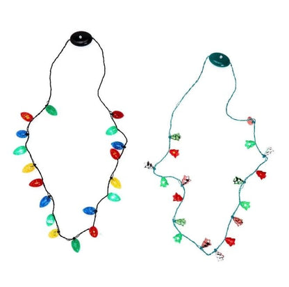 Holiday Light Up Necklace in Ornament Ball, Assorted