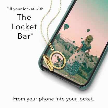 Oval Pocket Watch Locket Necklace