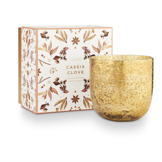 Cassia Clove Sanded Mercury Glass