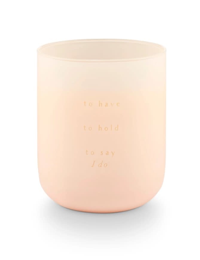 Go Be Lovely Bridal Glass Candle
