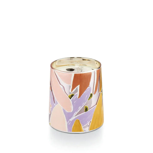 Abstract Floral Glass Candle | Lavender La La 11.5oz