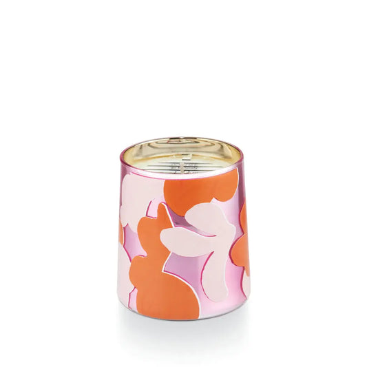Pink Pepper Fruit Abstract Floral Glass Candle | 11.5oz