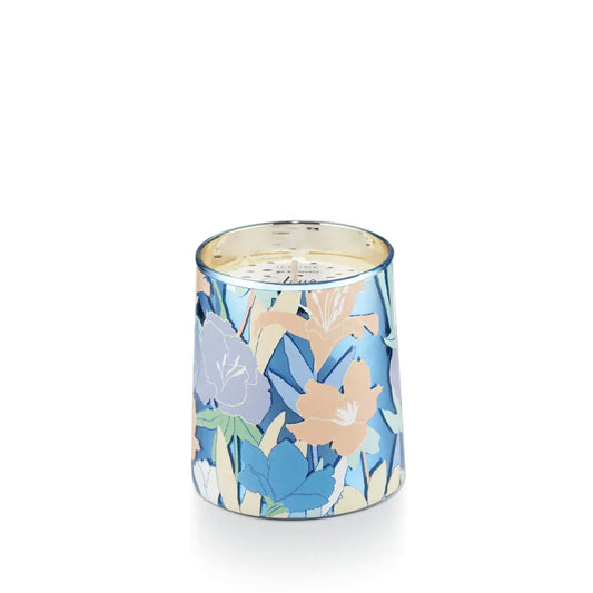 Citrus Crush Abstract Floral Glass Candle | 11.5oz
