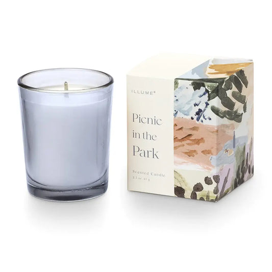 Votive Glass Candle Gift Box | Picnic in the Park 2.3oz
