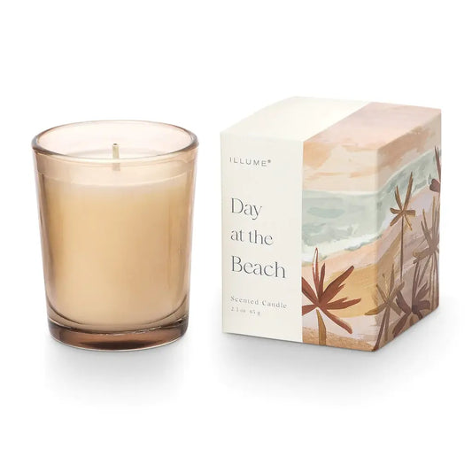 Votive Glass Candle Gift Box | Day at the Beach 2.3oz