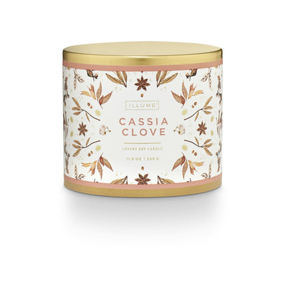 Cassia Clove Large Tin Candle