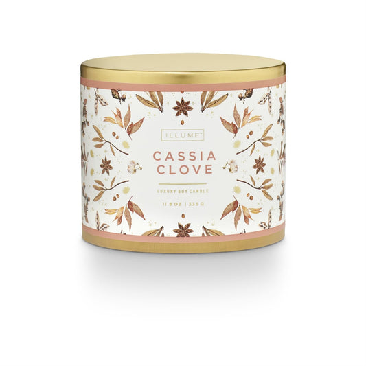 Cassia Clove Large Tin Candle