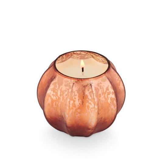 Cassia Clove Mercury Glass Pumpkin Candle | 8.6oz