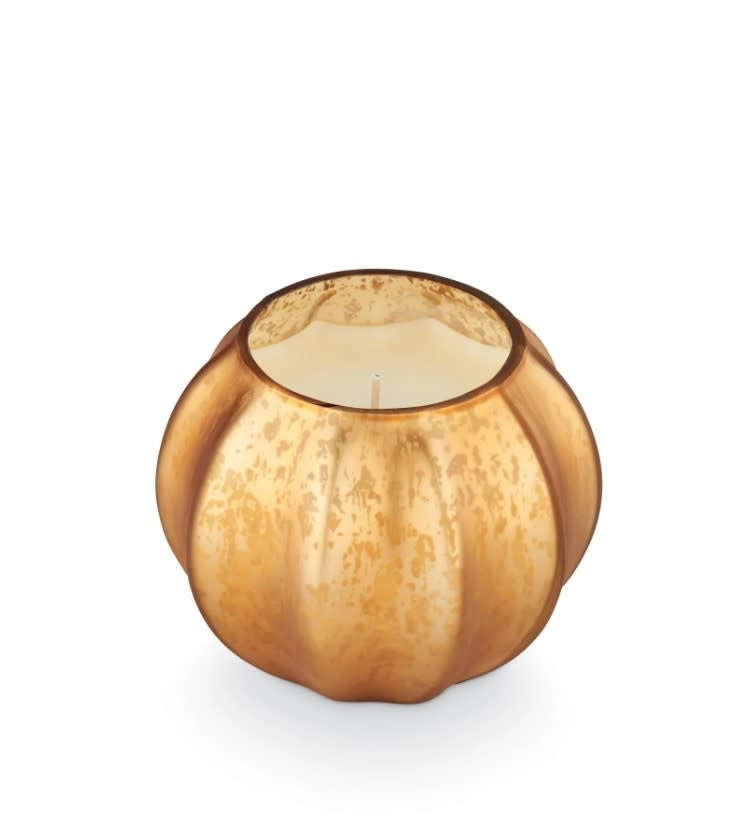Woodfire Mercury Glass Pumpkin Candle | 8.6oz