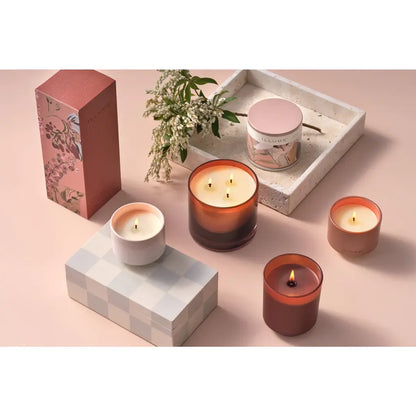 Refillable Glass Candle Gift Box | Terra Tabac 10oz