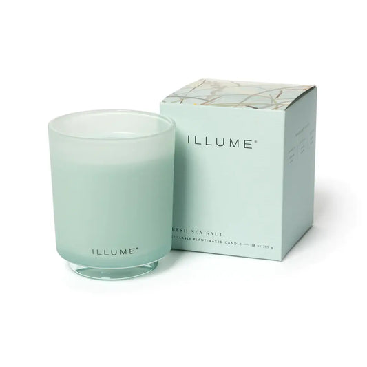 Refillable Glass Candle Gift Box | Fresh Sea Salt 10oz