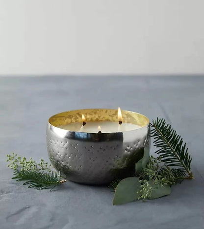 Balsam + Cedar Demi Iced Metal Candle