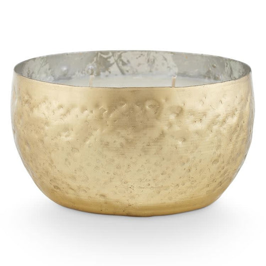 Winter White Iced Metal Candle | 18oz