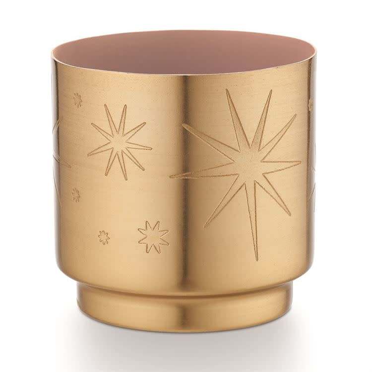 Pink Pine Tiny Tinsel Glass Candle