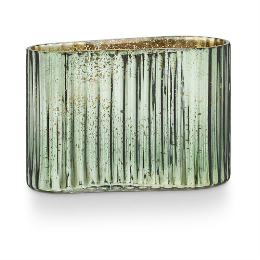 Balsam + Cedar Mercury Glass 3 Wick  Candle | Green 32oz