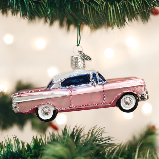 Classic Pink Car Ornament
