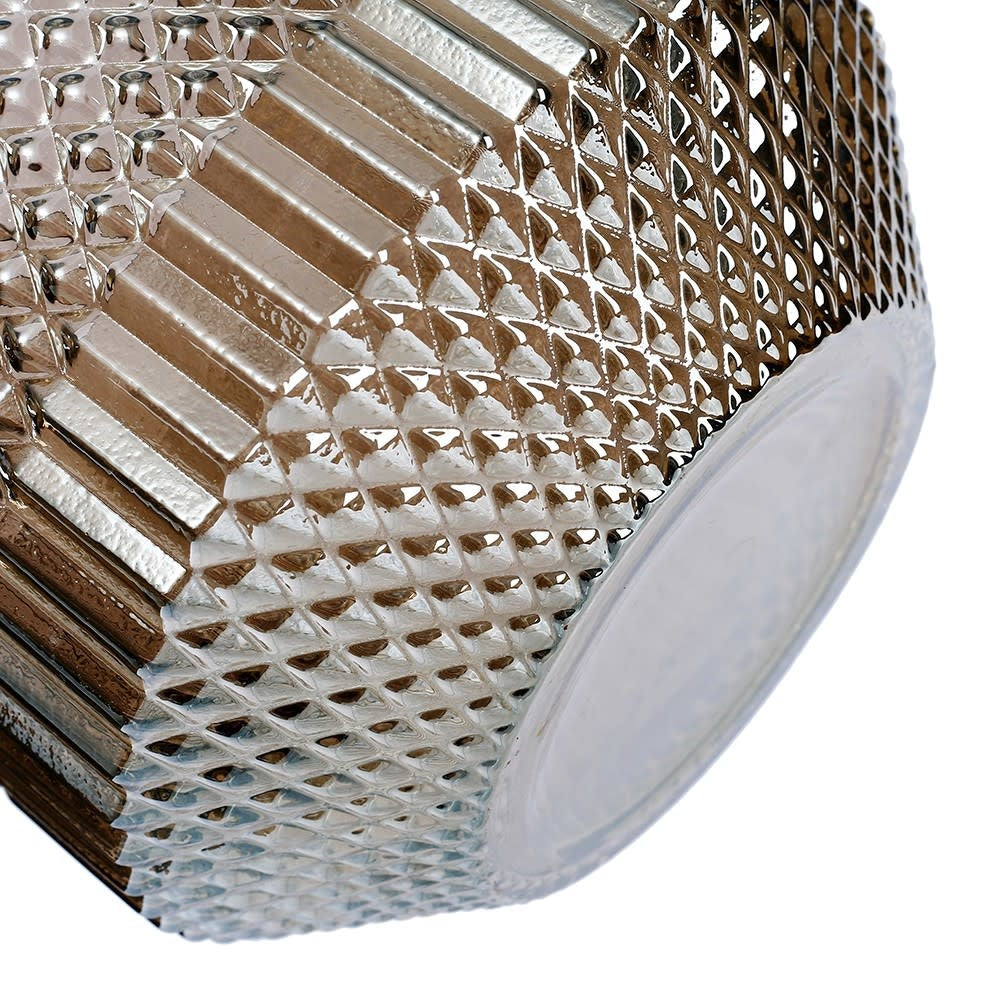 Glass Studded Vase | Grey 8in