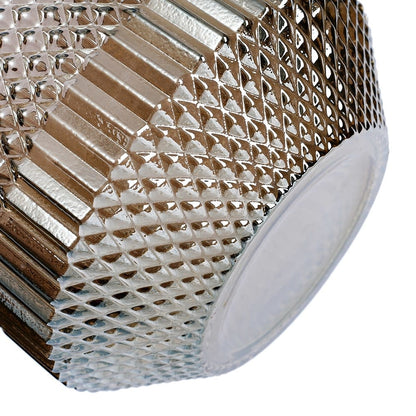 Glass Studded Vase | Grey 8in